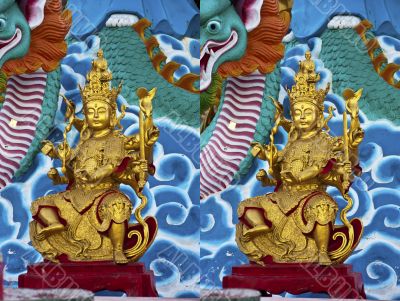 Stereo 3d photo of buddhism God
