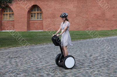 girl on the Segway