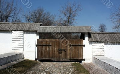 Sovereign yard fence in Kolomenskoye (Moscow), XVII century.