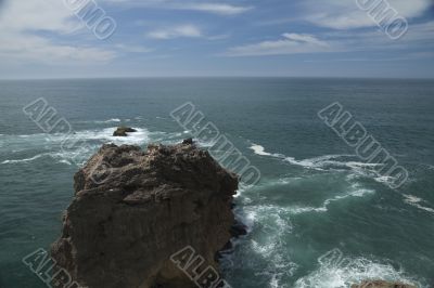 Nazare Beach and Cliff in Portugal