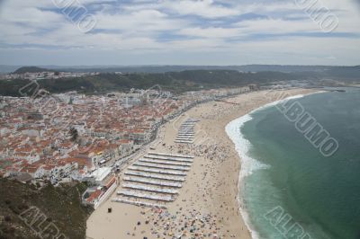 Nazare beach in Portugal