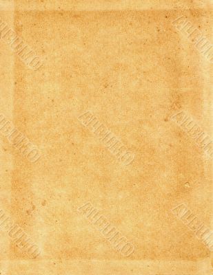 Sheet of the old, coarse yellow paper