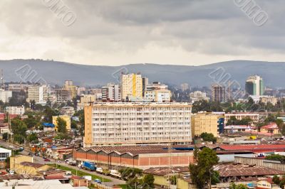 Aerial view of Addis Ababa