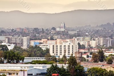 Aerial view of Addis Ababa
