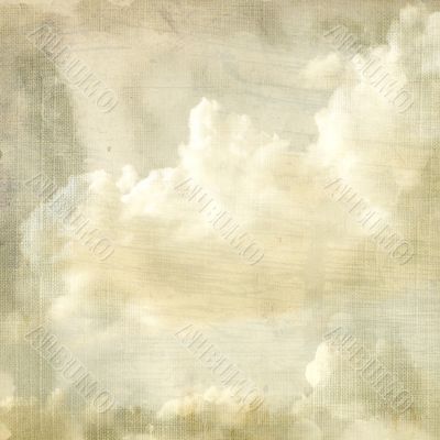 Delicate vintage background - clouds.