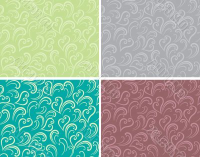 Curly seamless background Curly seamless background
