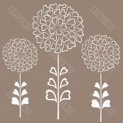 Floral decorative background Floral decorative background