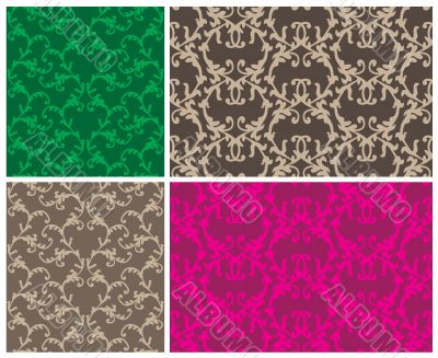 Two elegant seamless patterns Two elegant seamless patterns