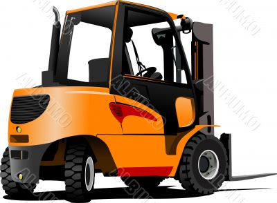 Lift truck. Forklift. Vector illustration