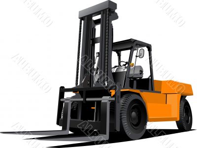 Lift truck. Forklift. Vector illustration