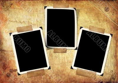 Grunge paper and photo frameworks Grunge paper and photo frameworks