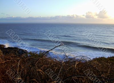 Beautiful Surf Sunset Over Farmland