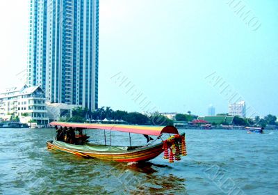 Traditional Boat On River