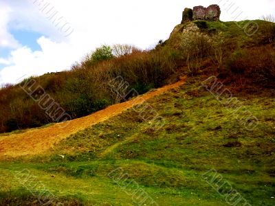 Wall At Top Of Hill