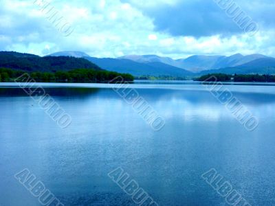 Large Lake With Hills