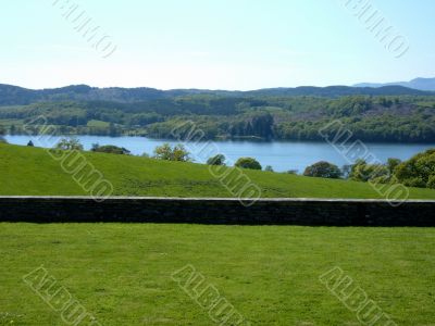 Wall, Forest And Lake