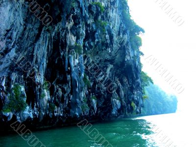 Sheer Cliffs Above Sea