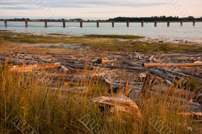 River At Sunset