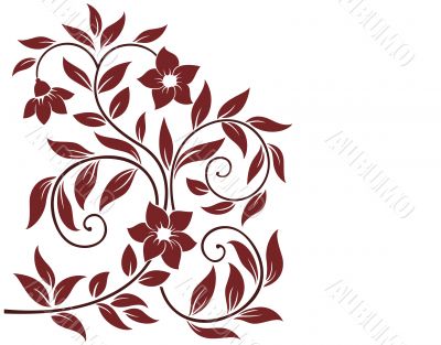 Decorative floral background Decorative floral background