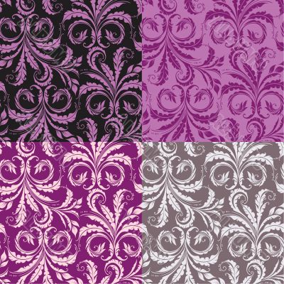 Decorative seamless floral background