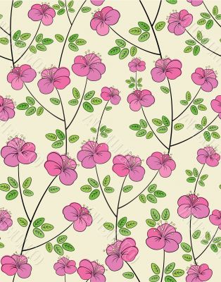 Seamless flower pattern