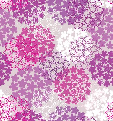 Decorative seamless flower background