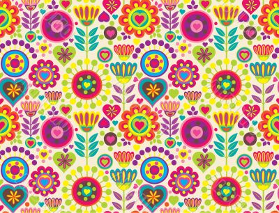 Decorative colorful funny seamless pattern