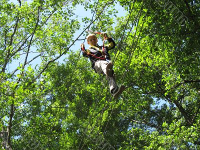 Overcoming difficult obstacles in the Adventure Park