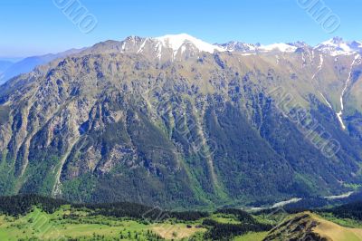 Caucasus mountains Dombai