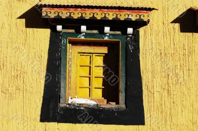 Typical Tibetan window Typical Tibetan window
