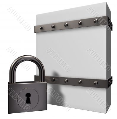 box and padlock box and padlock
