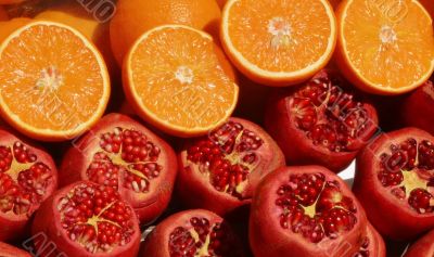 Pomegranate and Orange