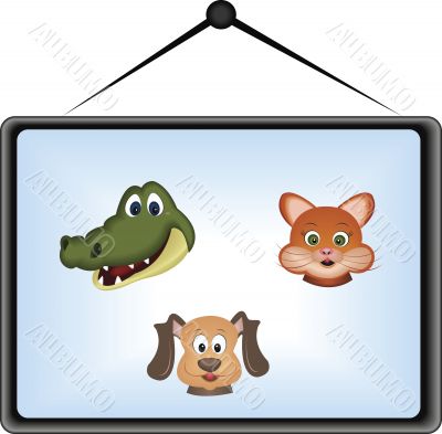 crocodile cat and dog