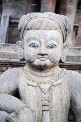 Ancient buddha sculpture in Nepal