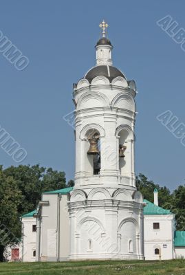 Bell tower in the suburban village of Kolomenskoye  