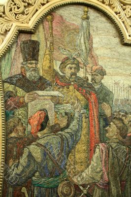 Mosaic in Moscow Metro