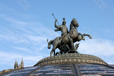 The sculpture `George the Victorious`