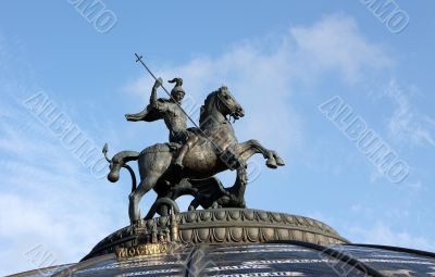 The sculpture `George the Victorious`
