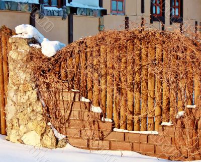 wooden fence