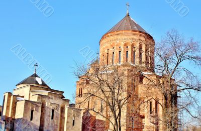 orthodox church in sun light