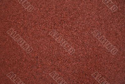 Red rubber surface Red rubber surface
