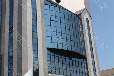 Fragment of the facade of a modern building