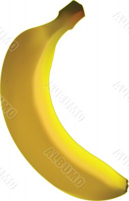 illustration cartoon banana vector file on white background
