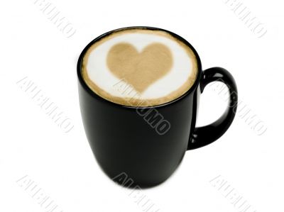heart cappuccino heart cappuccino
