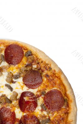 cropped image of a pizza