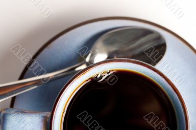 coffee mug with spoon