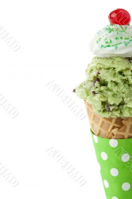 cropped avocado ice cream