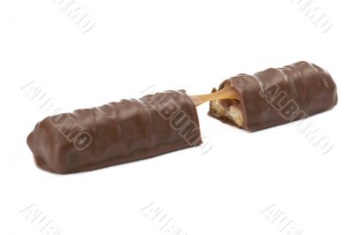  isolated chocolate bar