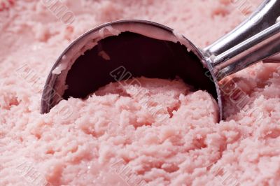 ice cream scoop in icecream