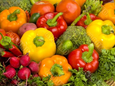 many vegetables